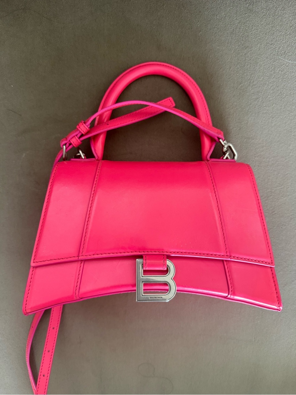 Balenciaga Mini Top Handle Bag in Bright Pink - Picture 2 of 12